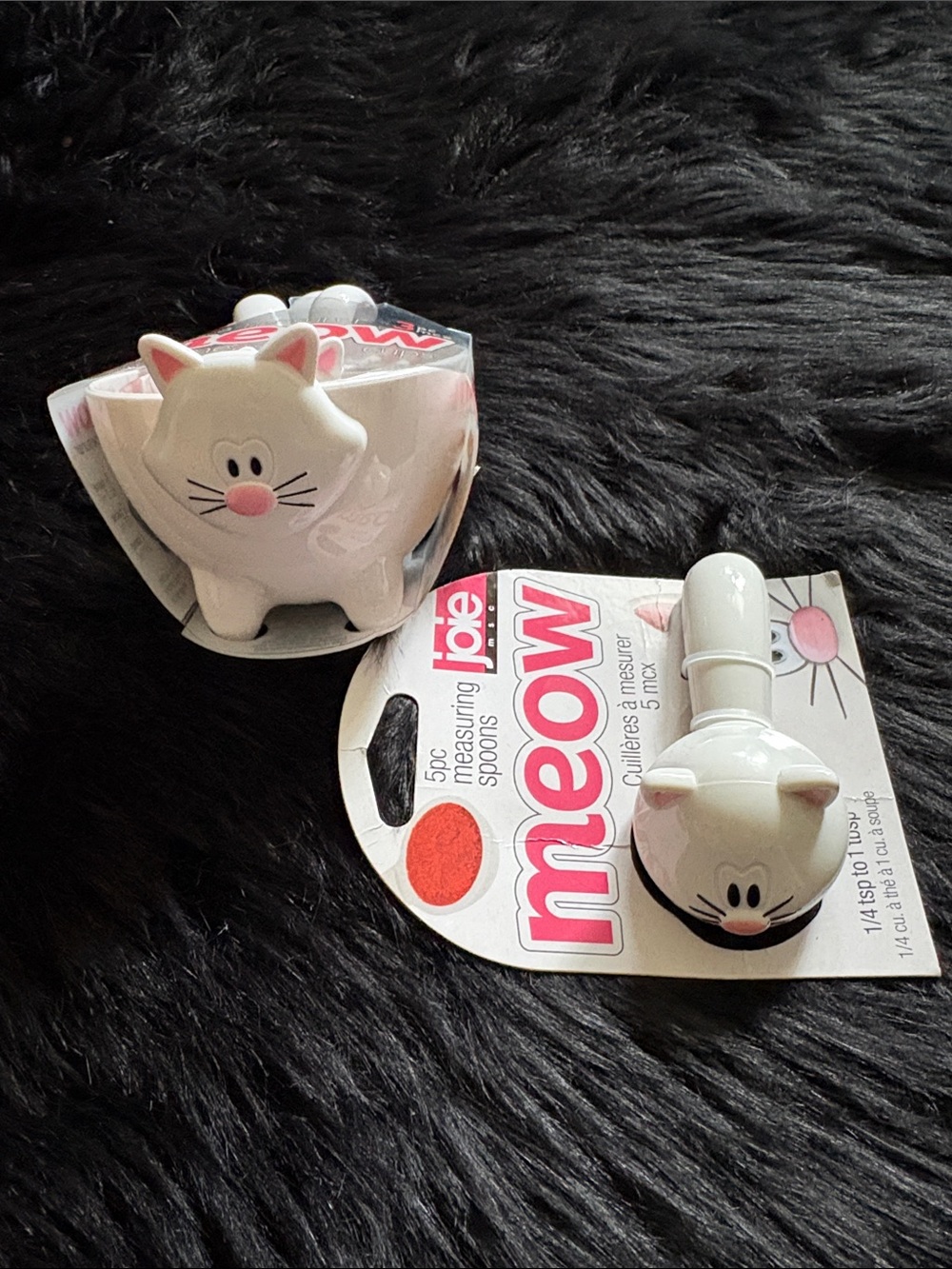 Joie Meow White Cat Measuring Spoon and measuring cups Set
